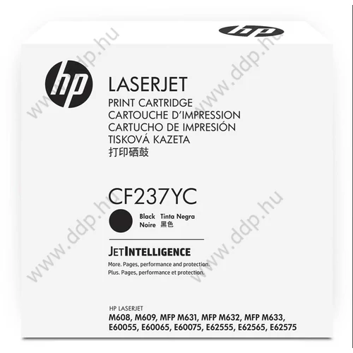 HP lézertoner CF237YC No.37Y fekete 41000 oldal