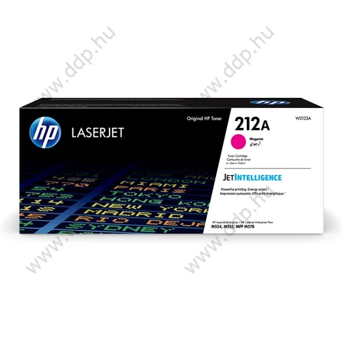 HP lézertoner W2123A No.212A bíbor 4500 oldal