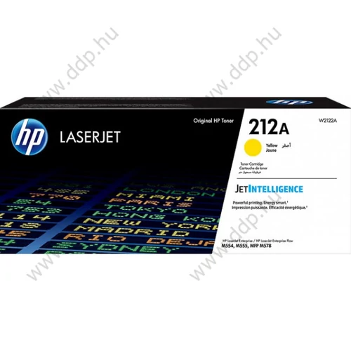 HP lézertoner W2122A No.212A sárga 4500 oldal