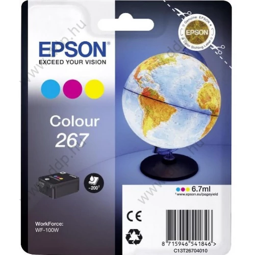 Epson tintapatron T2670 színes (CMY) 6,7 ml, 200 oldal