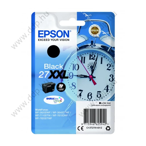 Epson tintapatron T2791 fekete 34,1 ml, 2200 oldal