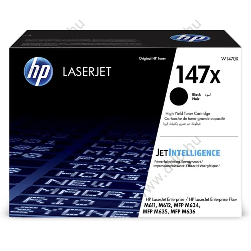 HP lézertoner W1470X No.147X fekete 25200 oldal