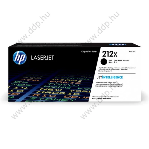 HP lézertoner W2120X No.212X fekete 13000 oldal