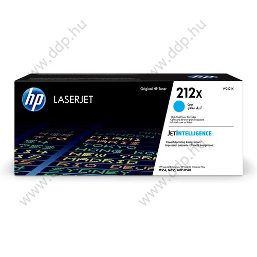HP lézertoner W2121X No.212X kék 10.000 oldal