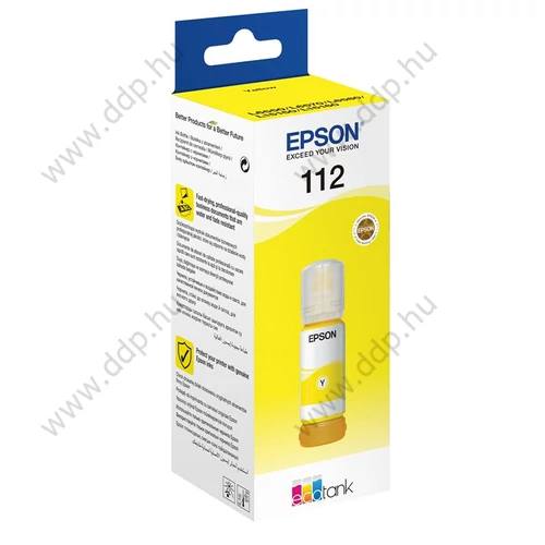Epson tintapatron T06C4 No.112 sárga 70ml 6000 oldal