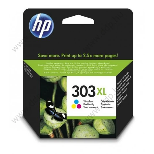 HP tintapatron T6N03AE No303XL színes (kék/bíbor/sárga) 415 oldal
