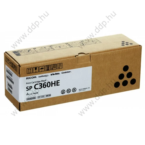 Ricoh lézertoner SPC360HE fekete 7000 oldal