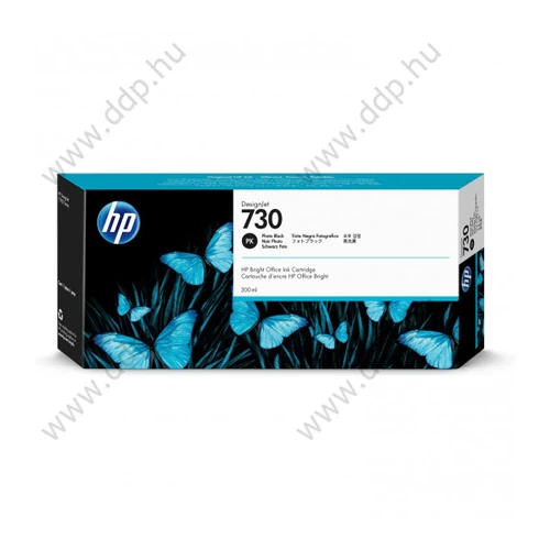 HP tintapatron P2V73A No.730 fotó fekete 300ml