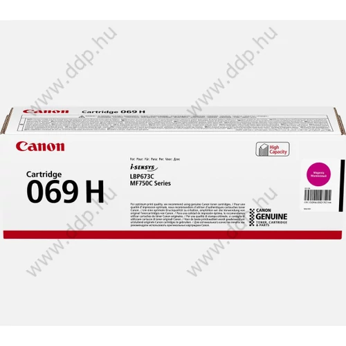 Canon lézertoner CRG069H bíbor 5500 oldal -5096C002-