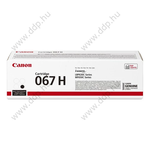 Canon lézertoner CRG-067H fekete 3130 oldal -5106C002-