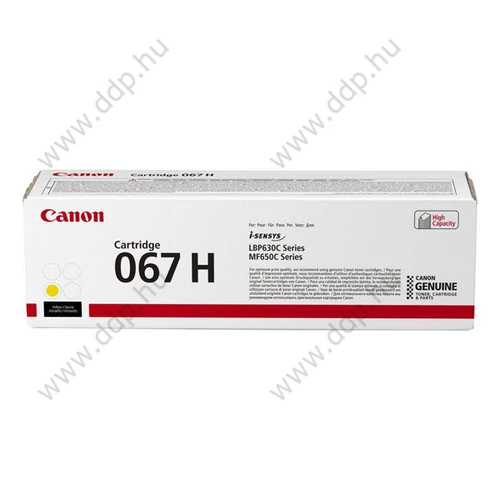 Canon lézertoner CRG-067H sárga 2350 oldal -5103C002-