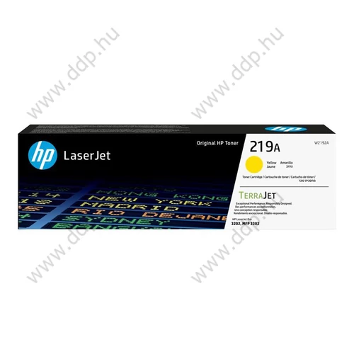 HP lézertoner W2192A No.219A sárga 1200 oldal