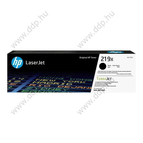 HP lézertoner W2190X No.219X fekete 3200 oldal